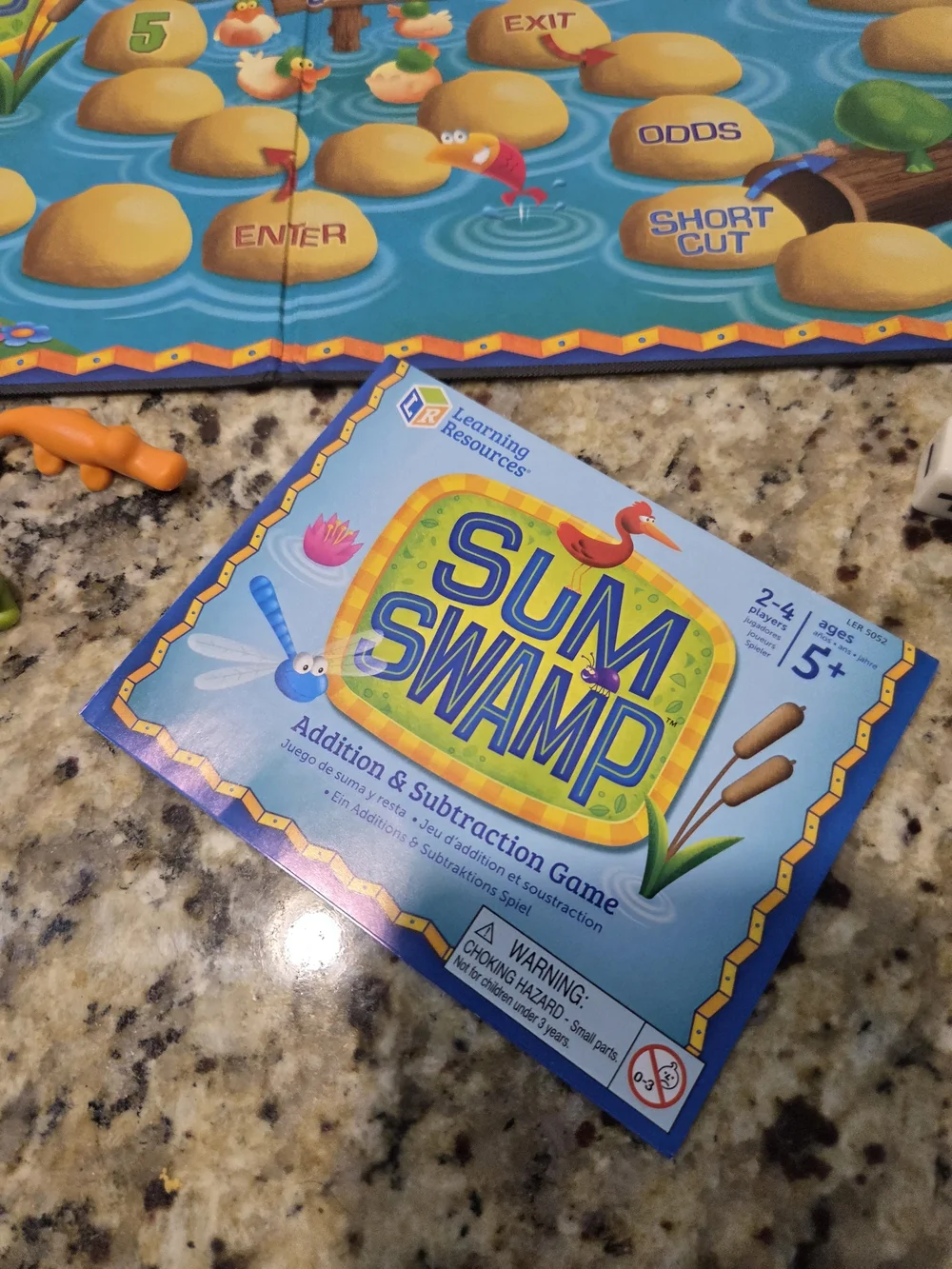 Learning Resources Sum Swamp Math Game Addition & Subtraction Ages 5+ Complete